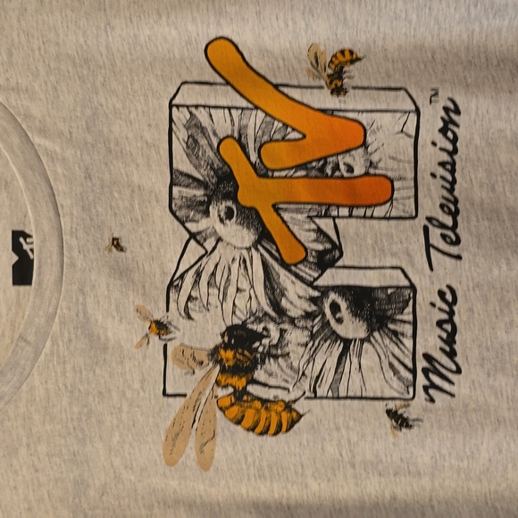 THEREABOUTS BOYS HEATHER GRAY SHORT SLEEVE TEE-SHIRT "M-TV" SIZE MEDIUM 10/12 - Picture 3 of 10